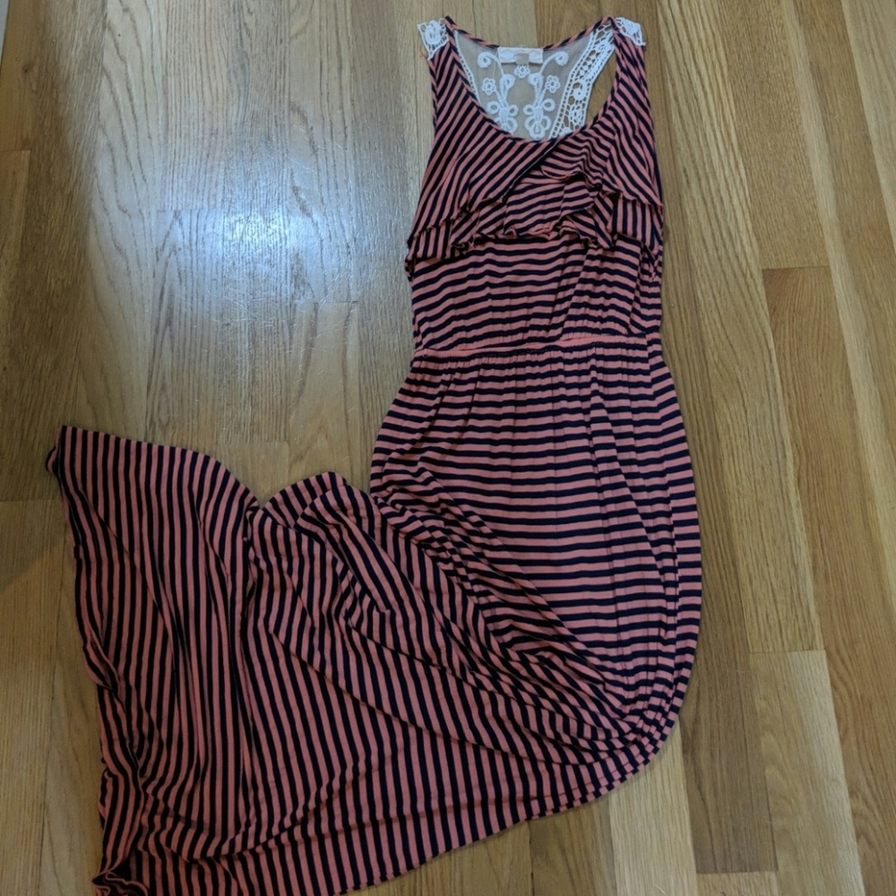 FINAL PRICE Pink Rose maxi dress